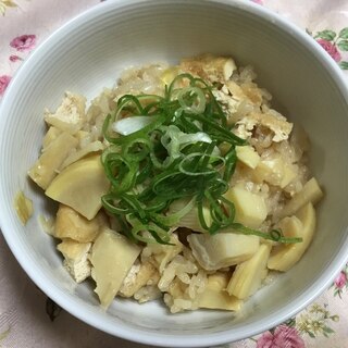 白だしでたけのこご飯